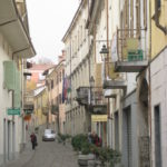 Innenstadt Bra Piemonte im November